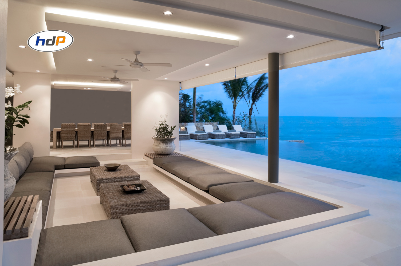 giải pháp chiếu sáng villa