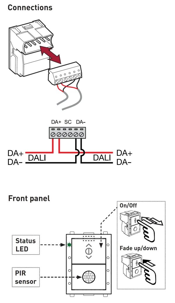 Bộ cảm biến Helvar - 318 Wall-Mounted PIR Presence - Image 2