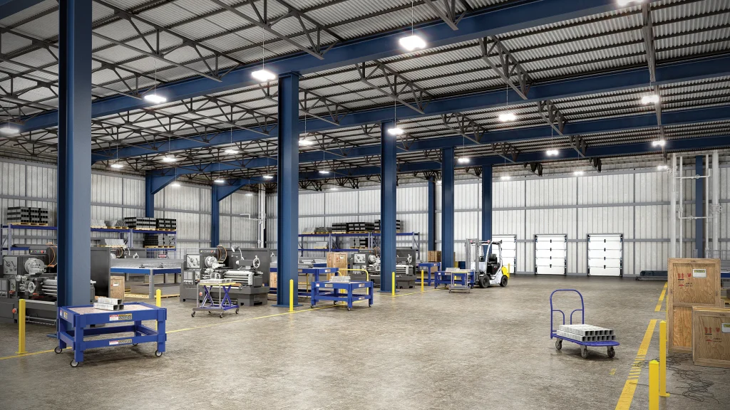 nâng cấp hệ thống chiếu sáng nhà xưởng